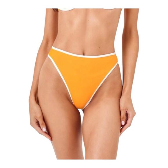 LSpace Bitsy Cut Nora Bikini Bottom Mango Cream Women's Size Small NWT - Picture 1 of 12
